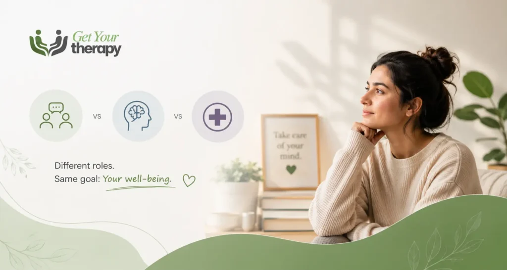 Therapist vs Psychologist vs Psychiatrist