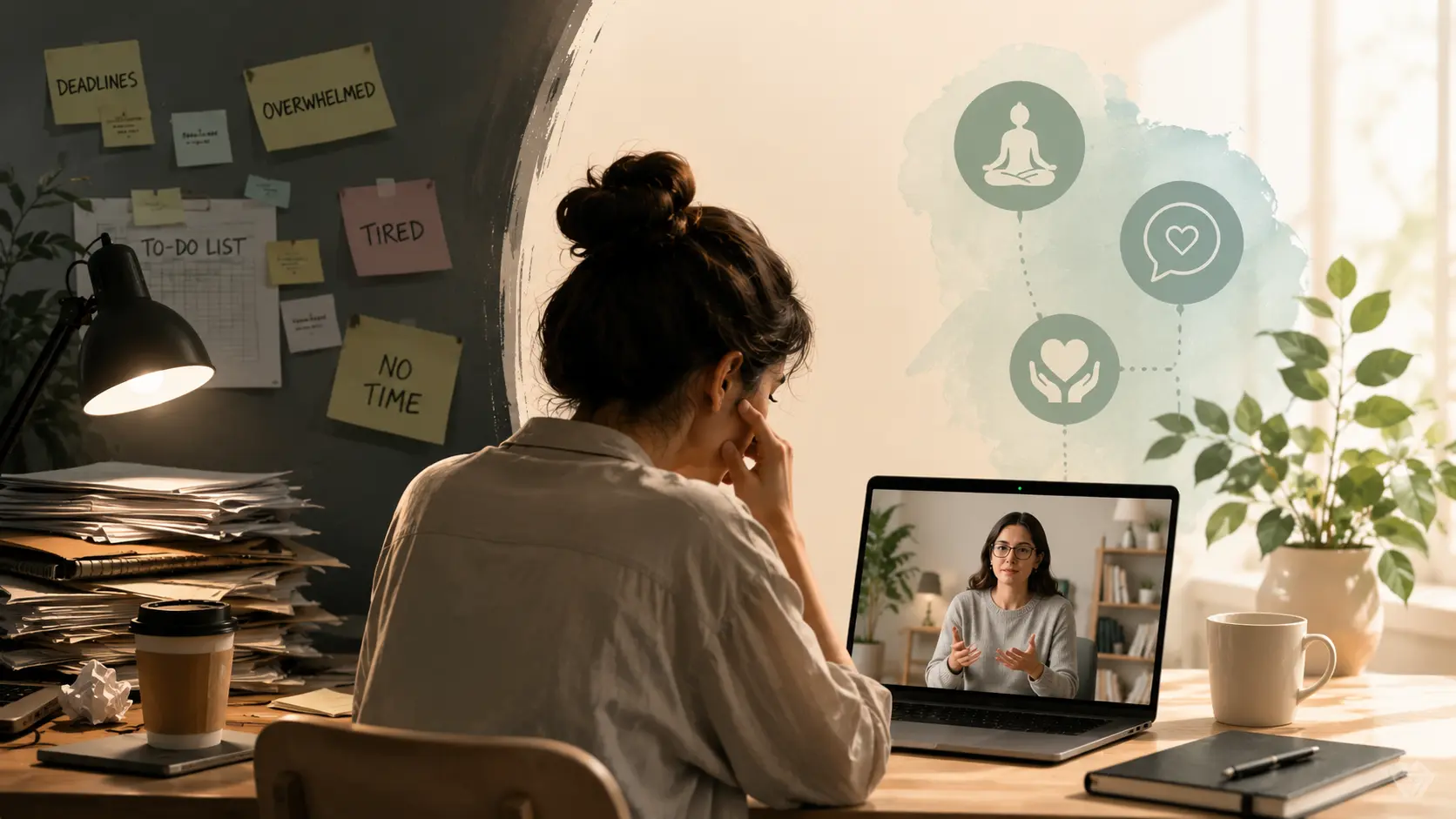 online therapy for burnout