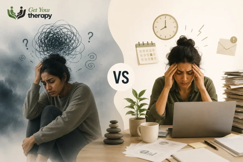 Anxiety vs Stress