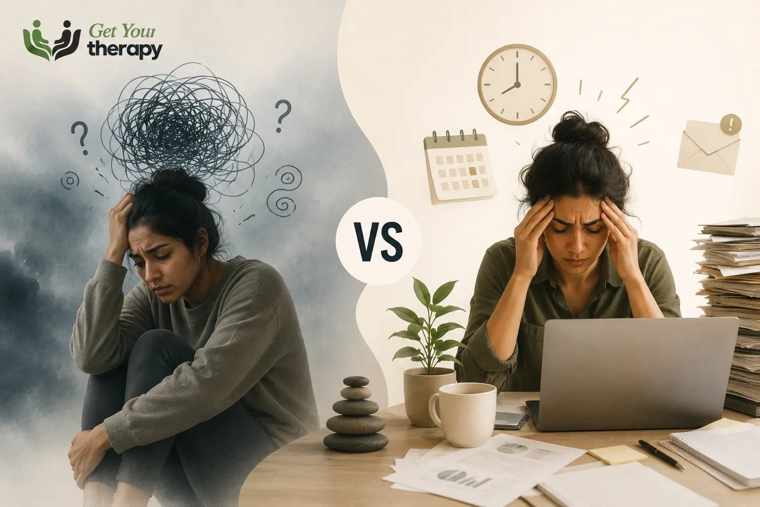 Anxiety vs Stress