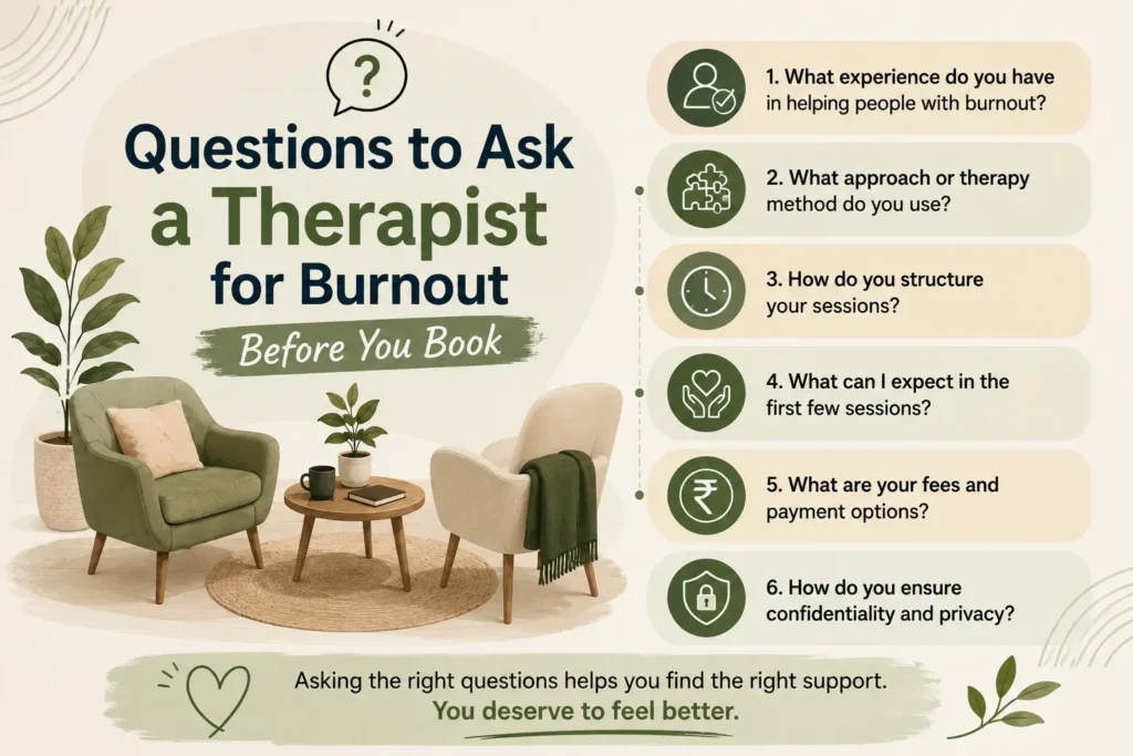 questions to ask a therapist about burnout